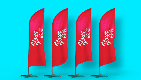 Windery kształty - flagi reklamowe Kraków