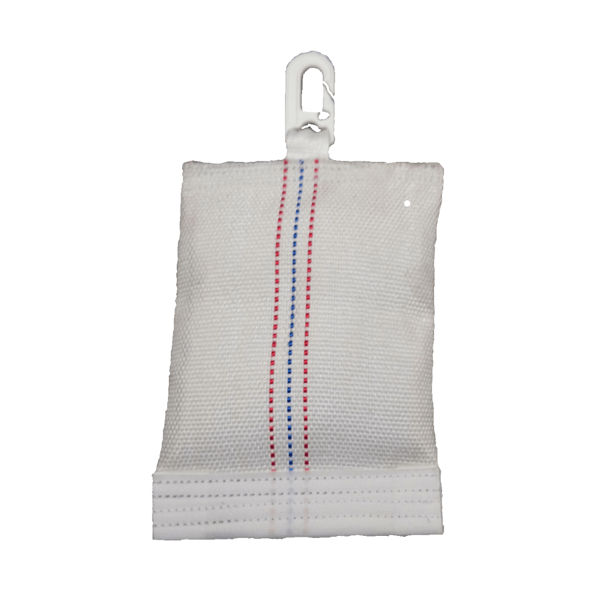 Tekstylny obciążnik do flag zapobiega zwijaniu się flagi do góry.