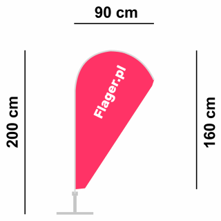 Flager ŁEZKA 200 cm